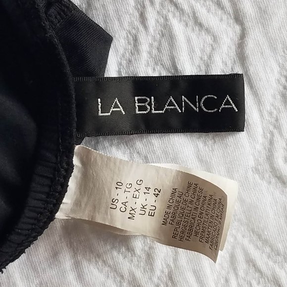 La Blanca Petal Pusher Bikini Top Size 10 - Picture 8 of 9